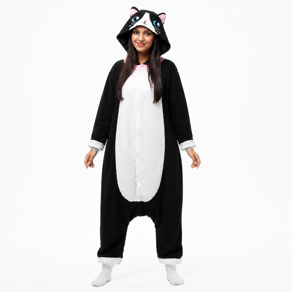 Black Cat Kigurumi Onesie - product detail