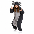 Black Gray Axolotl Kigurumi Onesie - product detail