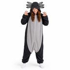 Black Gray Axolotl Kigurumi Onesie - product detail
