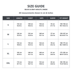Black Gray Axolotl Kigurumi Onesie - size guide