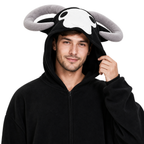 Black Ram Kigurumi Onesie - product detail