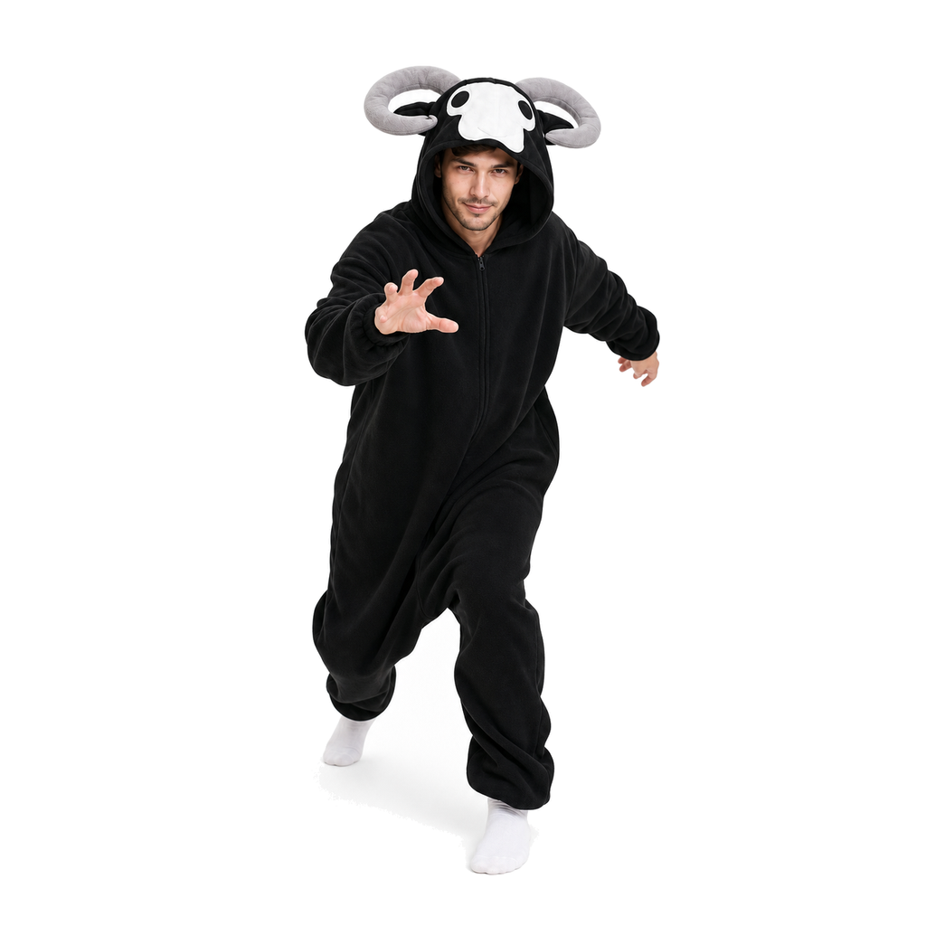 Black Ram Kigurumi Onesie - product detail