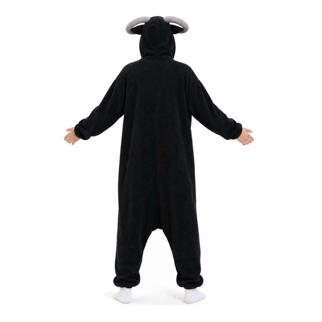 Black Ram Kigurumi Onesie - product detail