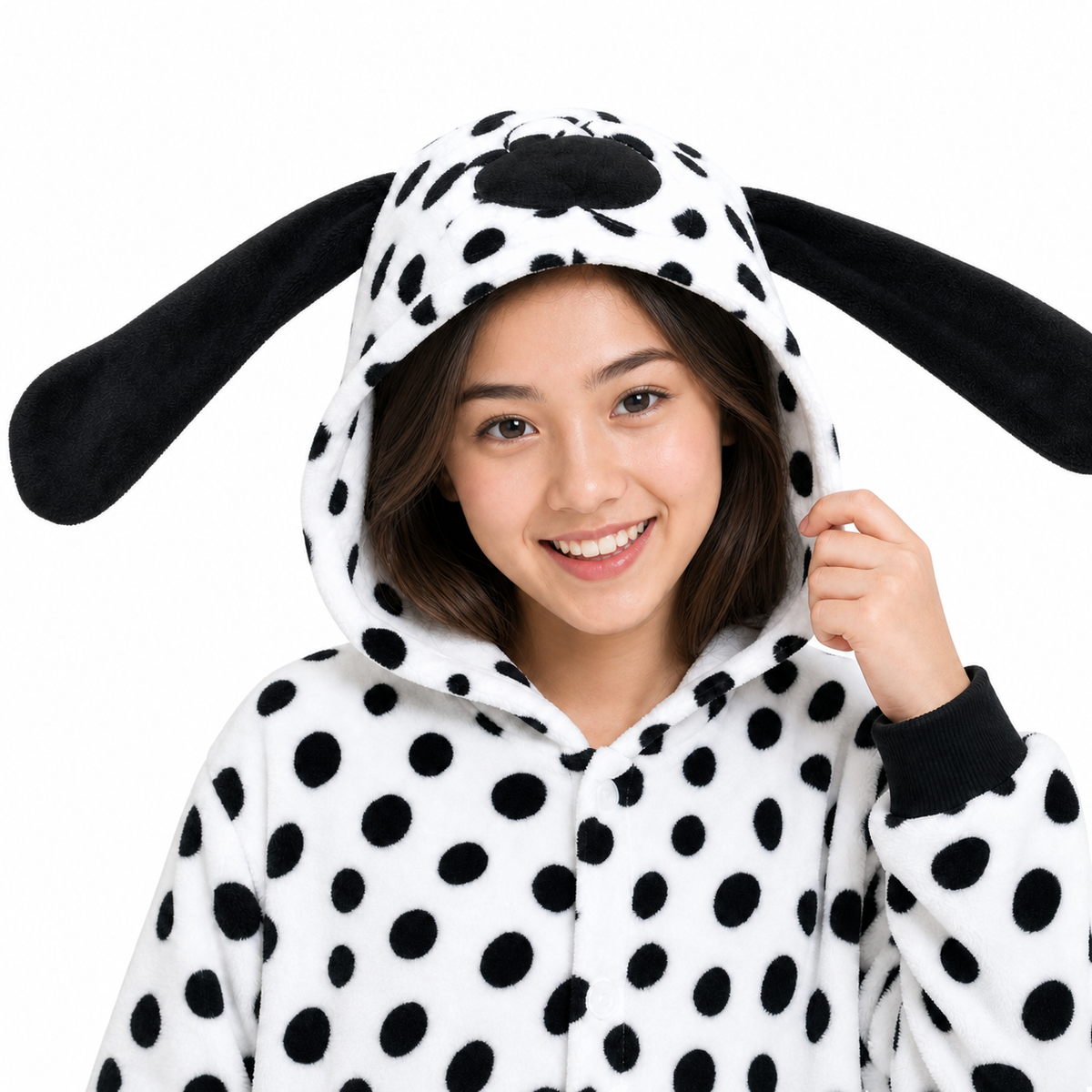 Black White Dalmatian Kigurumi Onesie - product detail