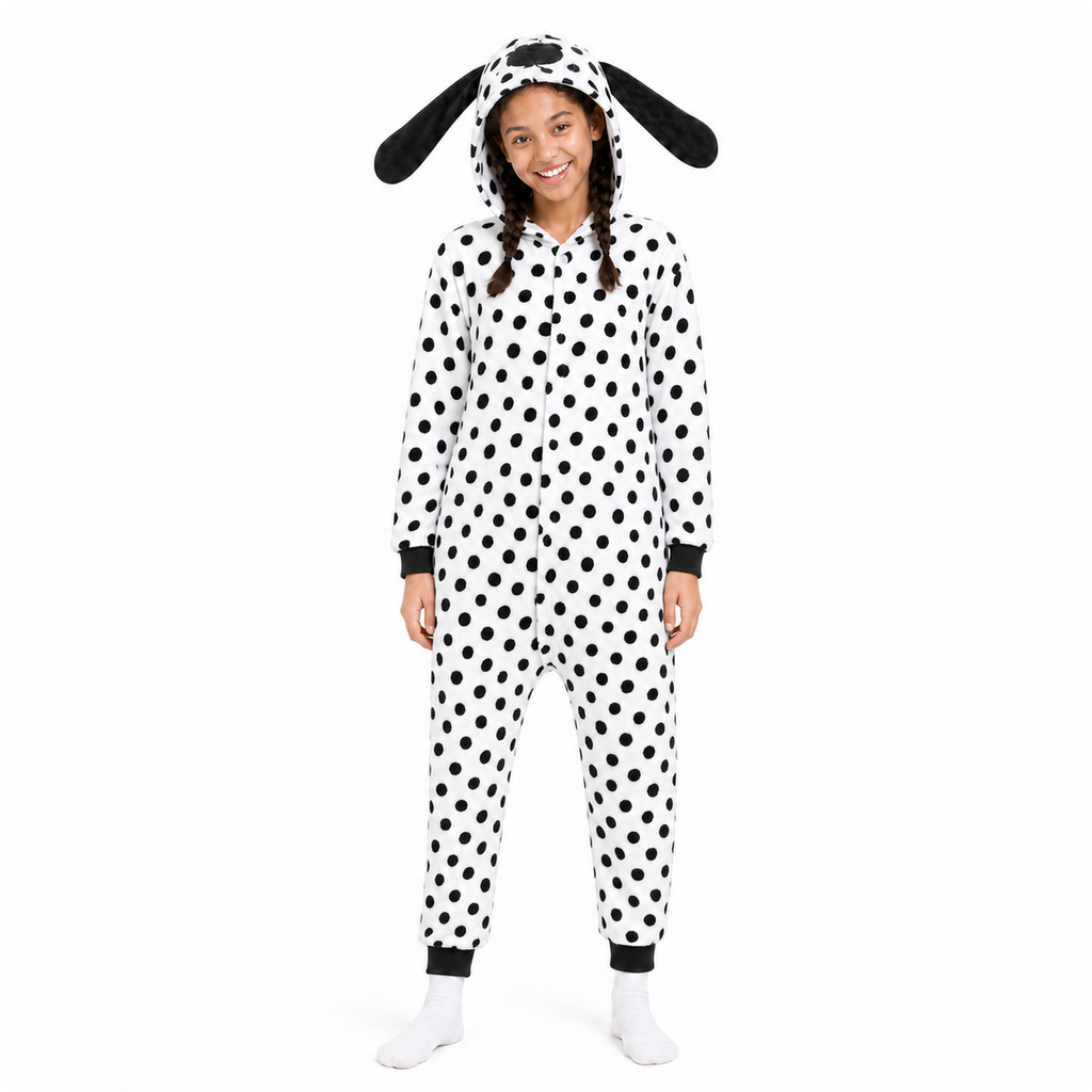 Black White Dalmatian Kigurumi Onesie - product detail