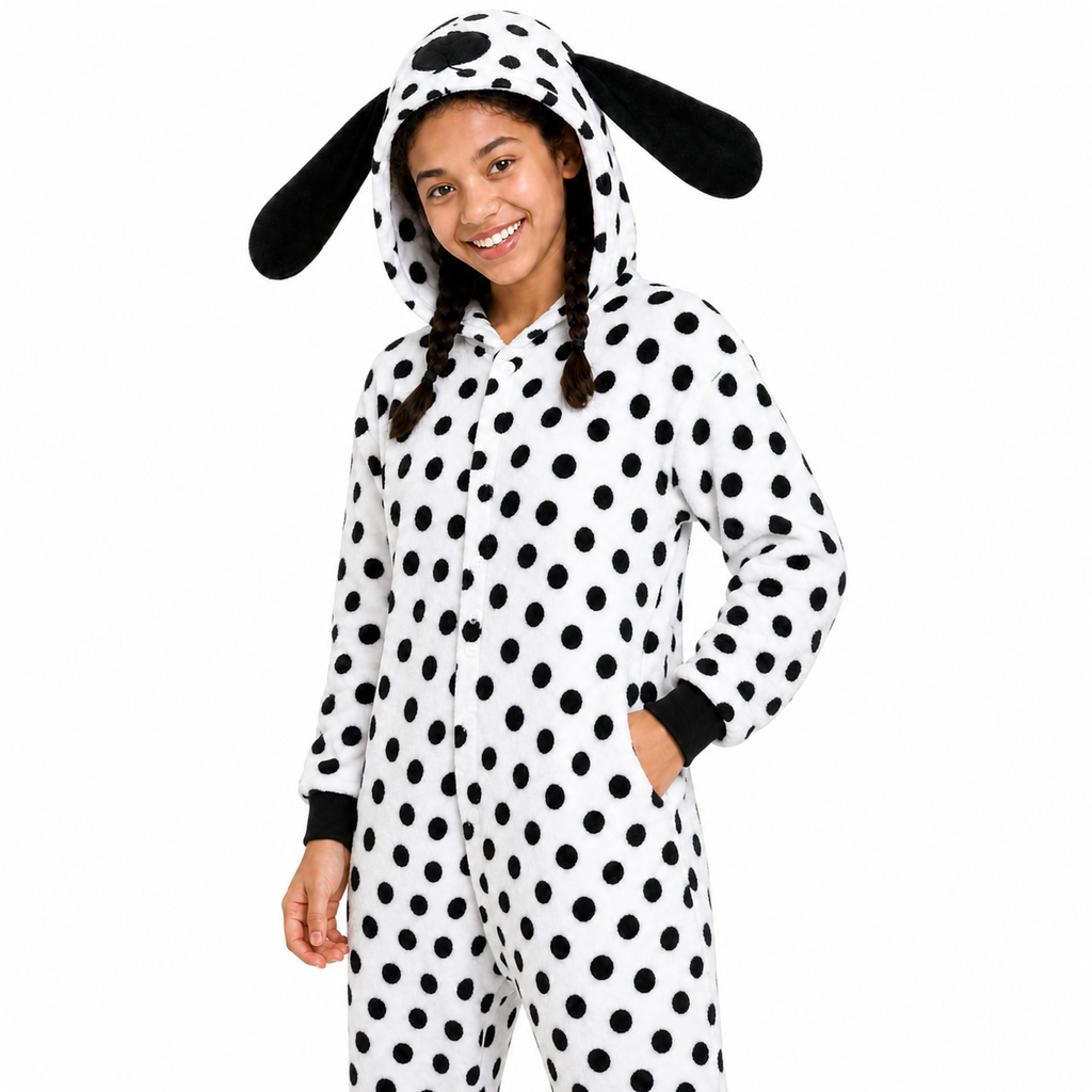 Black White Dalmatian Kigurumi Onesie - product detail
