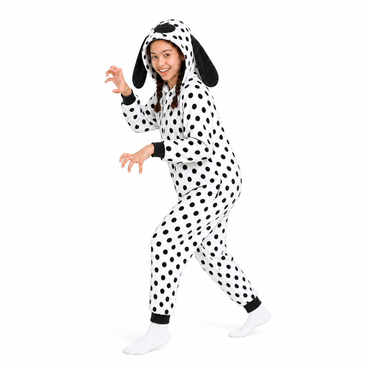 Black White Dalmatian Kigurumi Onesie - product detail