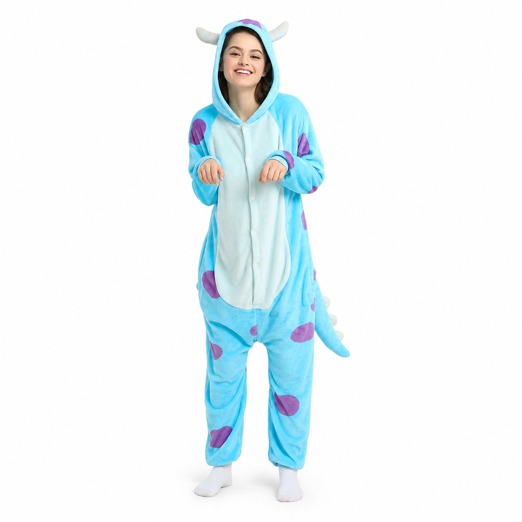 Blue Purple Monster Kigurumi Onesie hero image