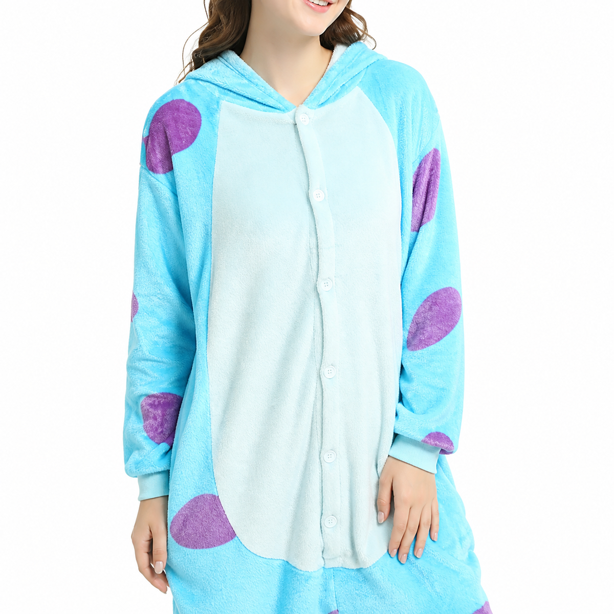 Blue Purple Monster Kigurumi Onesie product detail 5