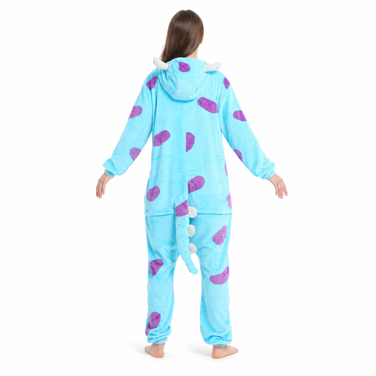 Blue Purple Monster Kigurumi Onesie product detail 7