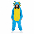 Blue Yellow Axolotl Kigurumi Onesie - product detail