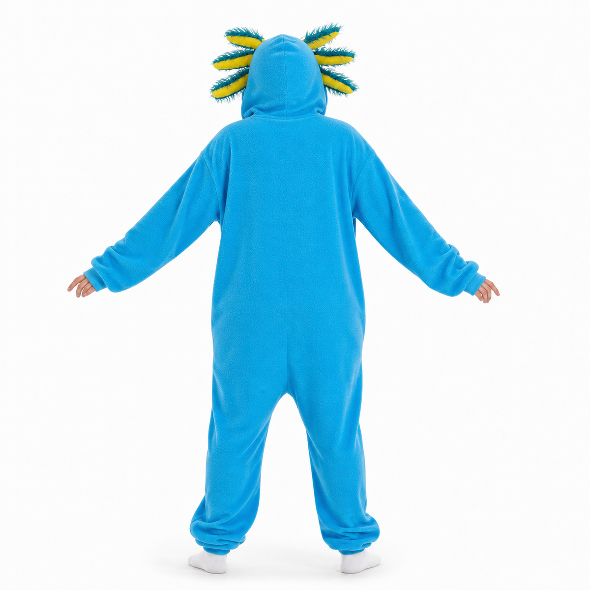 Blue Yellow Axolotl Kigurumi Onesie - product detail