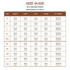 Bull Kigurumi Onesie - size guide