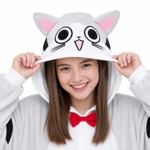 Chi Gray Cat Kigurumi Onesie - product detail