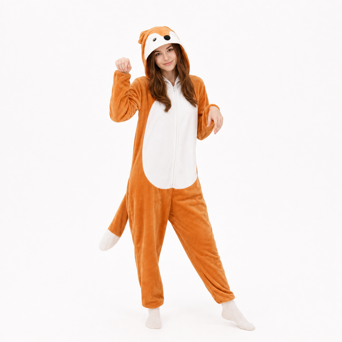 Classic Orange Fox Kigurumi Onesie hero image