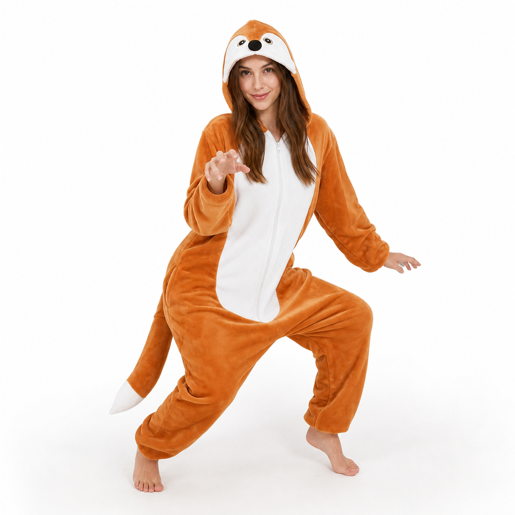 Classic Orange Fox Kigurumi Onesie product detail 3