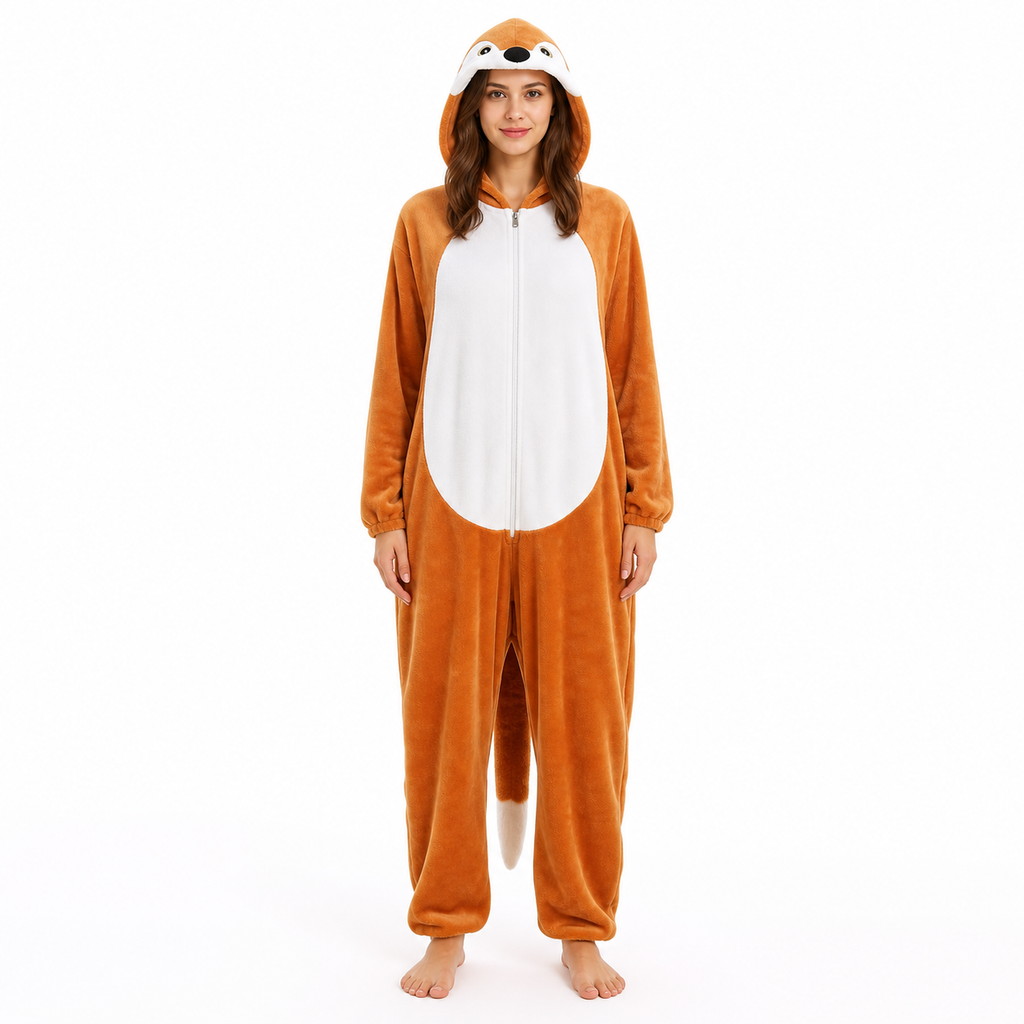 Classic Orange Fox Kigurumi Onesie product detail 4