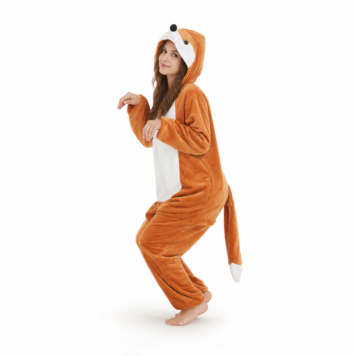 Classic Orange Fox Kigurumi Onesie product detail 6