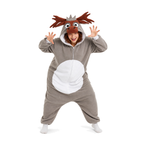 Gray Moose Kigurumi Onesie - hero