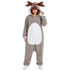 Gray Moose Kigurumi Onesie - product detail
