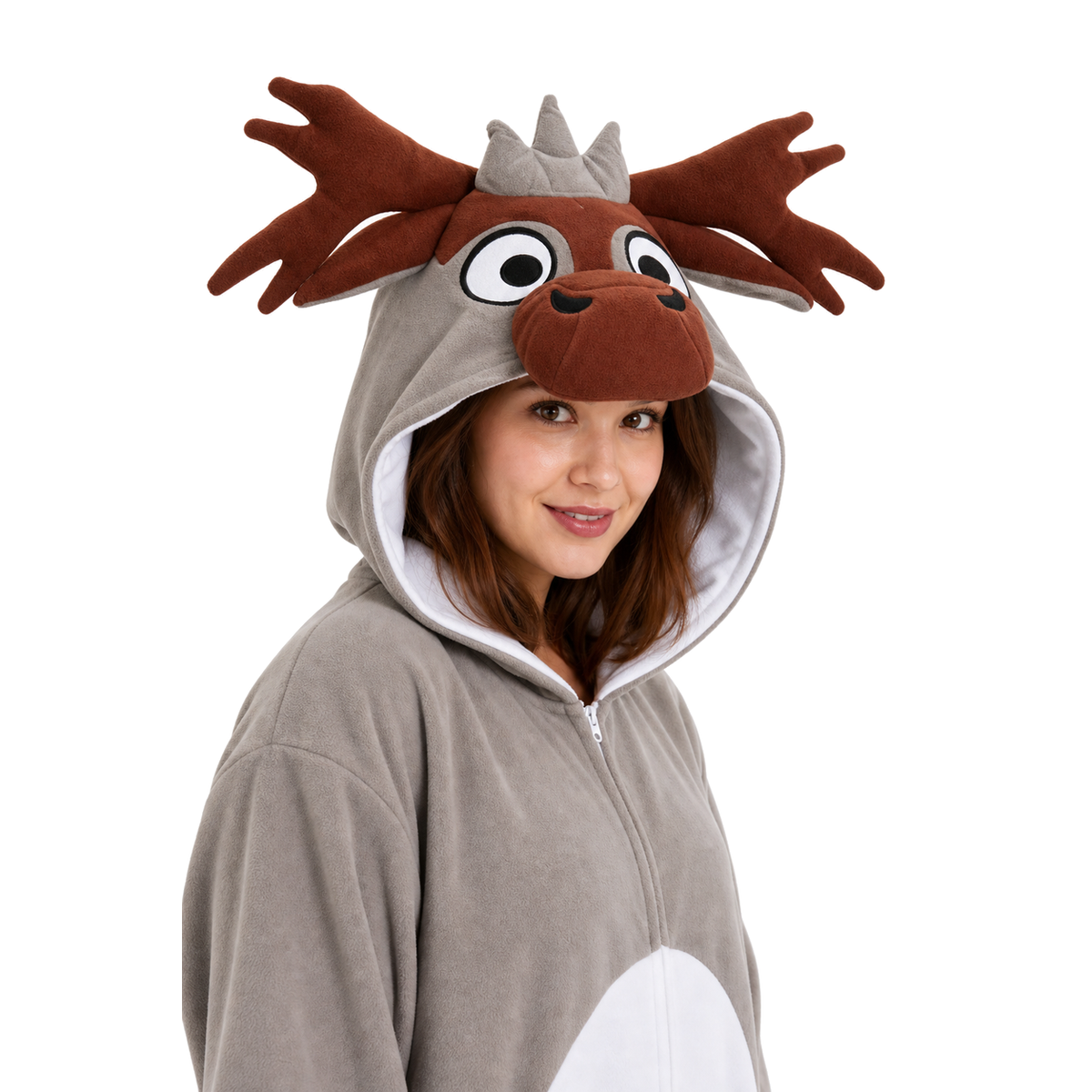 Gray Moose Kigurumi Onesie - product detail