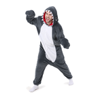 Gray Shark Kigurumi Onesie - hero