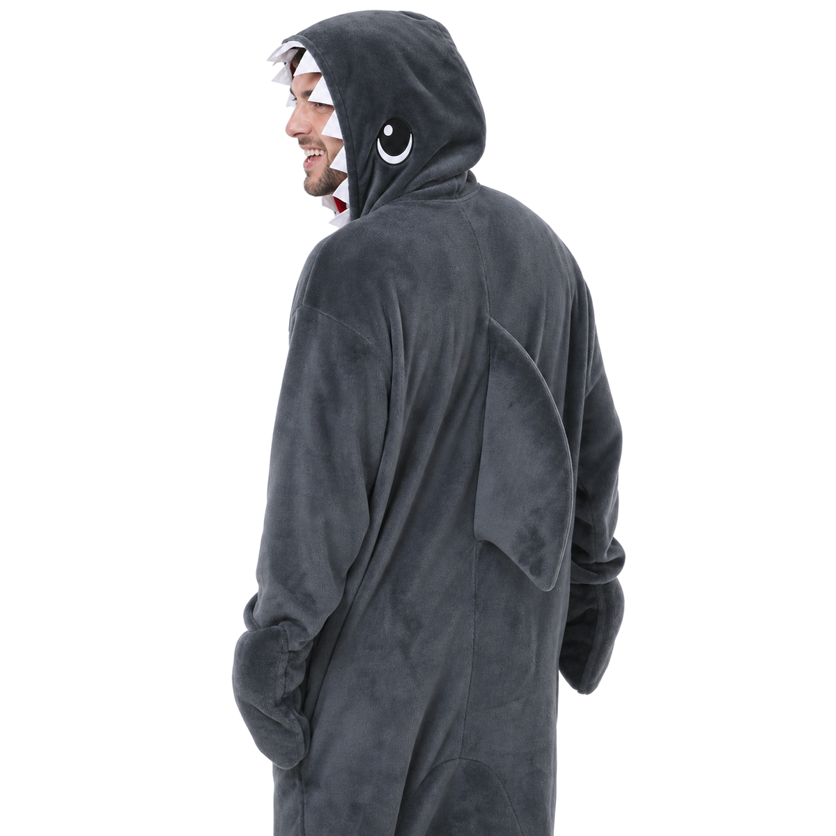Gray Shark Kigurumi Onesie - product detail