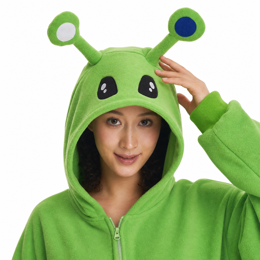 Green Alien Kigurumi Onesie - product detail