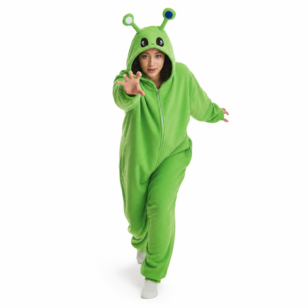 Green Alien Kigurumi Onesie - product detail