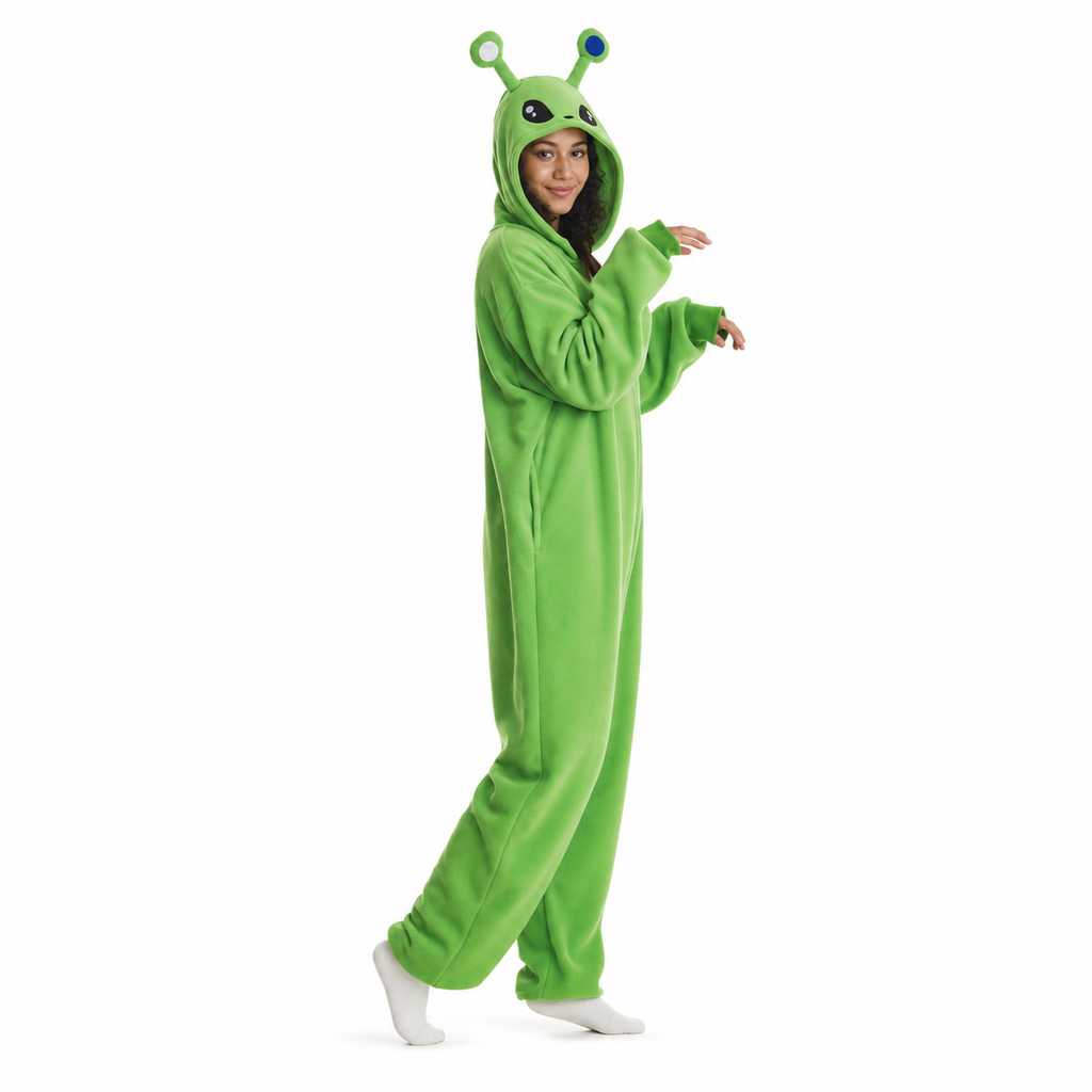 Green Alien Kigurumi Onesie - product detail