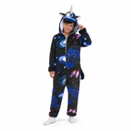 Kids Black Galaxy Pegasus Kigurumi Onesie product detail 4