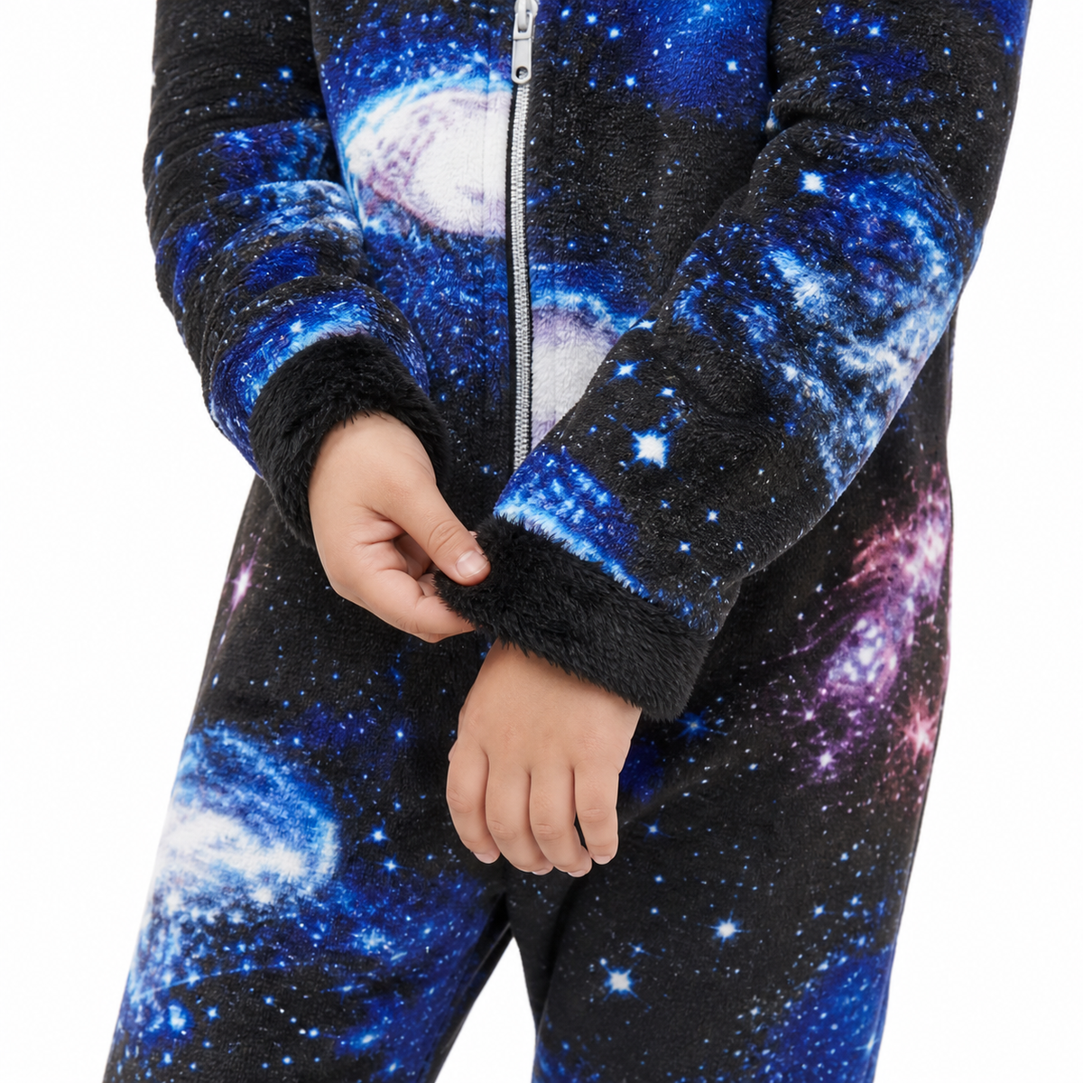 Kids Black Galaxy Pegasus Kigurumi Onesie product detail 5