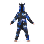 Kids Black Galaxy Pegasus Kigurumi Onesie product detail 7