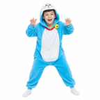 Kids Blue Cat Kigurumi Onesie hero image