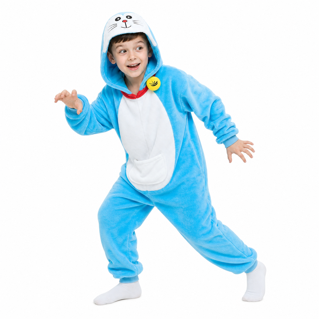Kids Blue Cat Kigurumi Onesie product detail 3