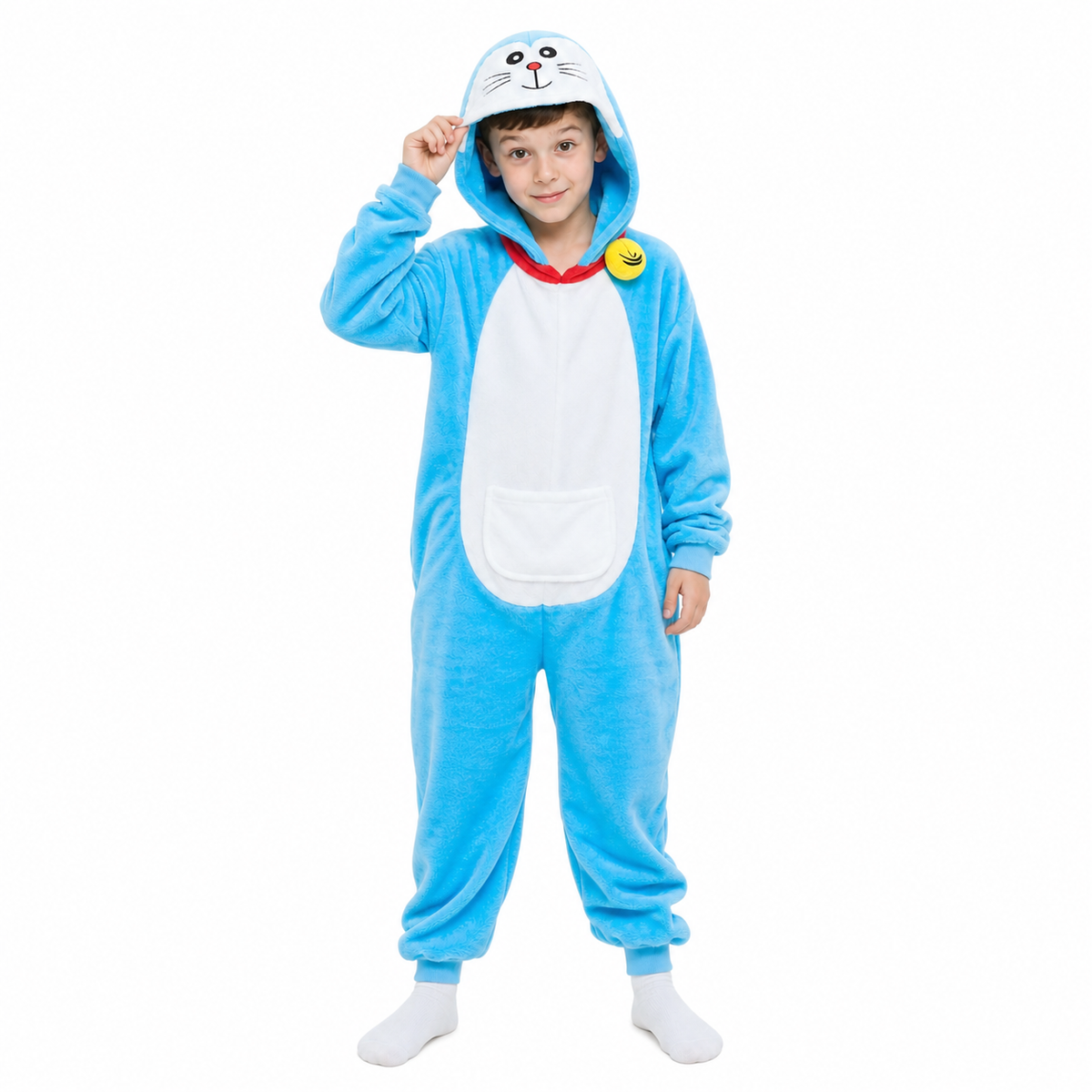 Kids Blue Cat Kigurumi Onesie product detail 4
