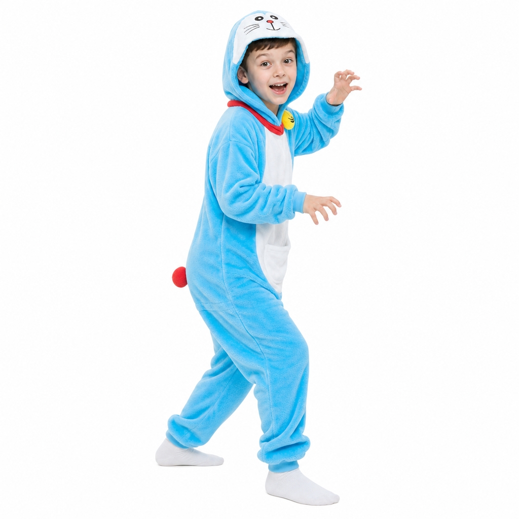 Kids Blue Cat Kigurumi Onesie product detail 6