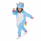 Kids Blue Rainbow Pegasus Kigurumi Onesie product detail 3