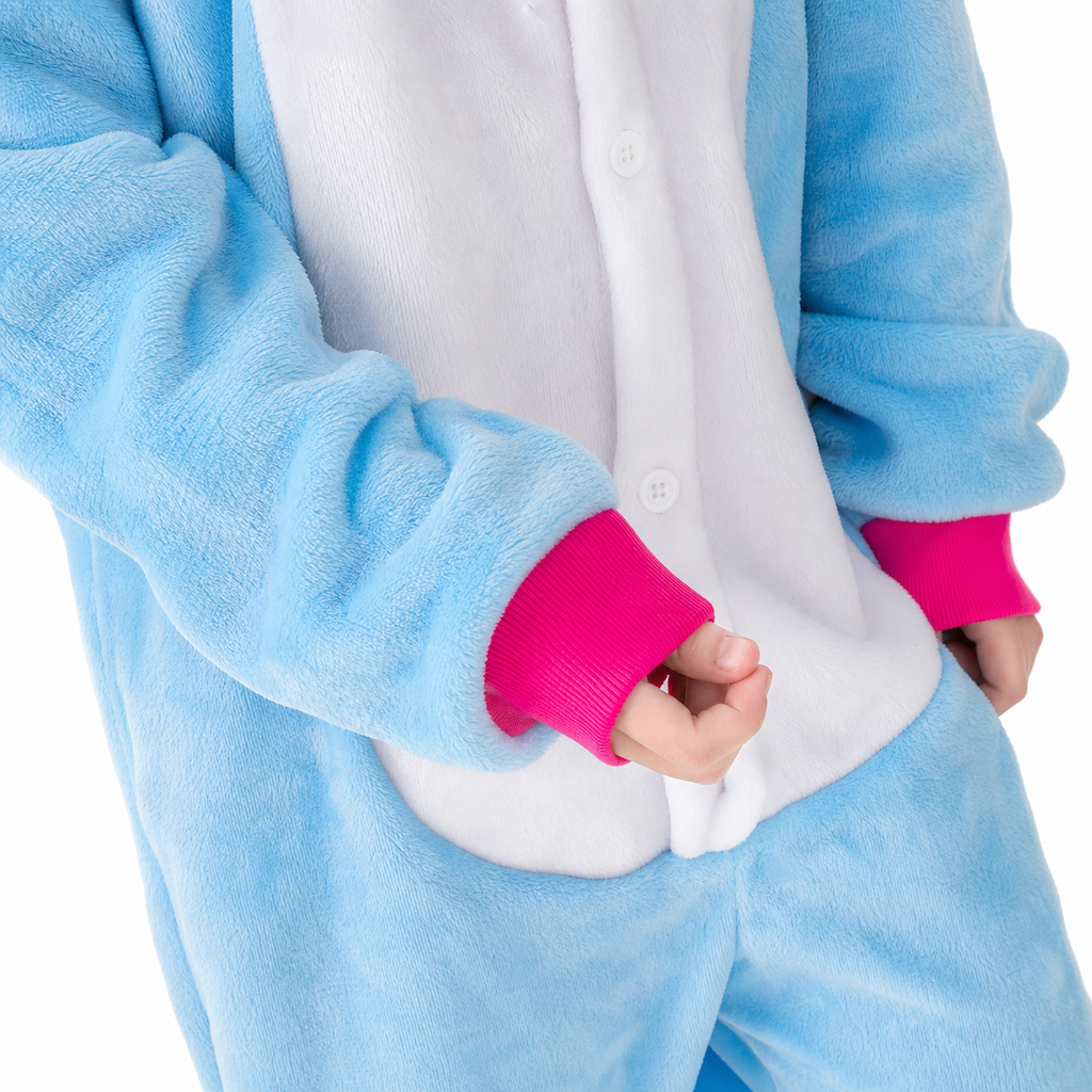 Kids Blue Rainbow Pegasus Kigurumi Onesie product detail 5