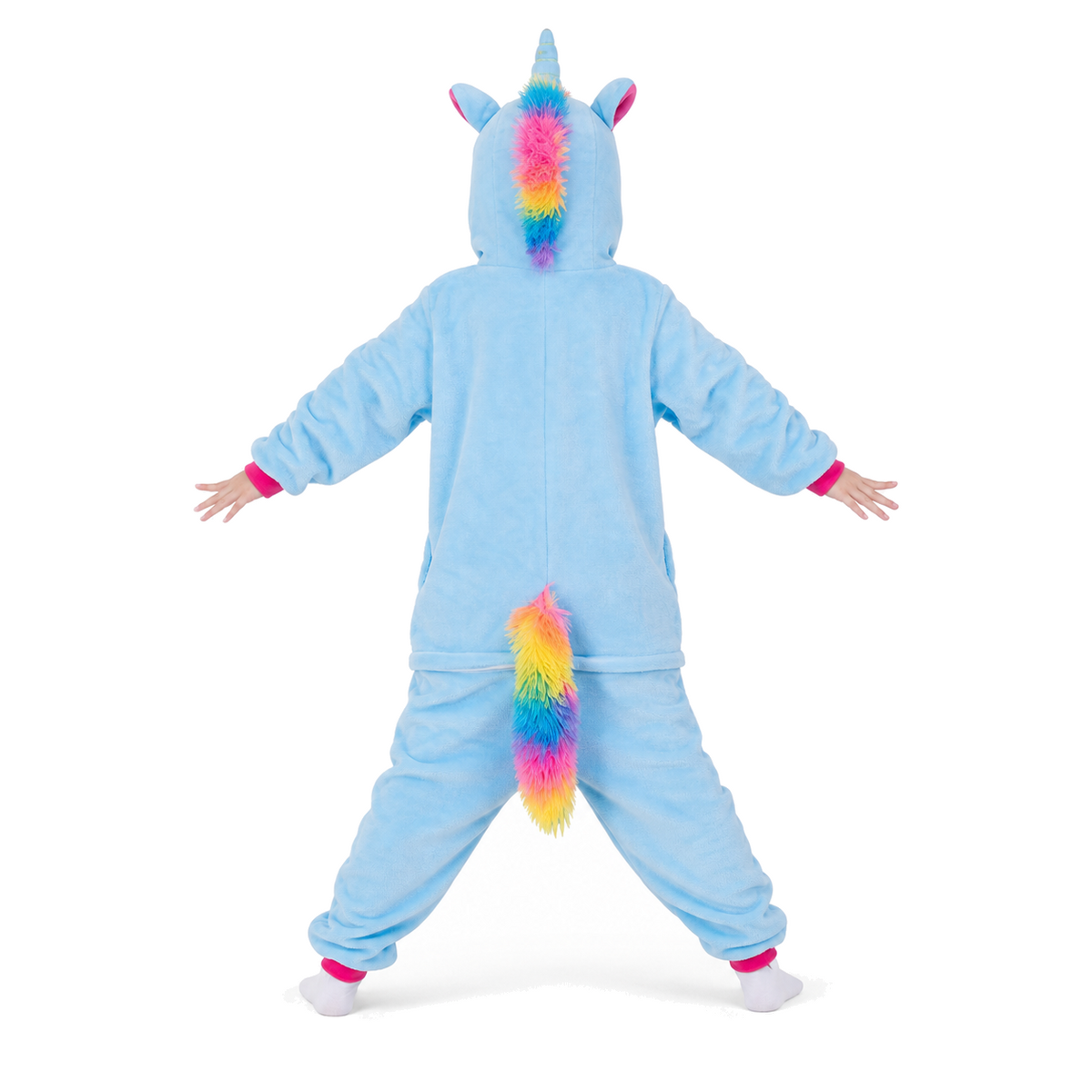 Kids Blue Rainbow Pegasus Kigurumi Onesie product detail 7