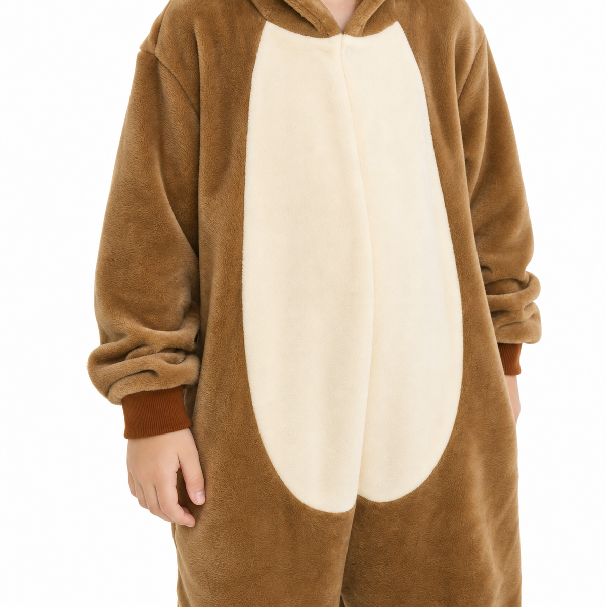 Kids Brown Chipmunk Kigurumi Onesie product detail 5