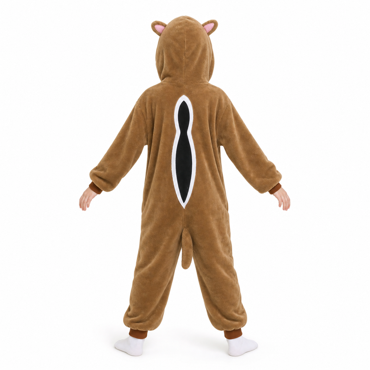 Kids Brown Chipmunk Kigurumi Onesie product detail 7