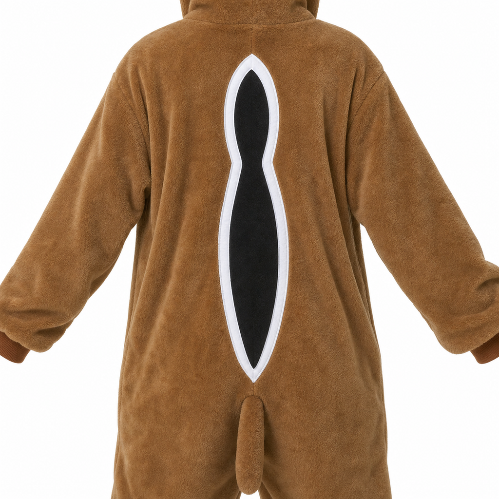 Kids Brown Chipmunk Kigurumi Onesie product detail 8