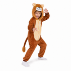 Kids Brown Lion Kigurumi Onesie product detail 6
