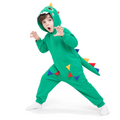 Kids Green Dinosaur Kigurumi Onesie - hero
