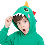 Kids Green Dinosaur Kigurumi Onesie - product detail