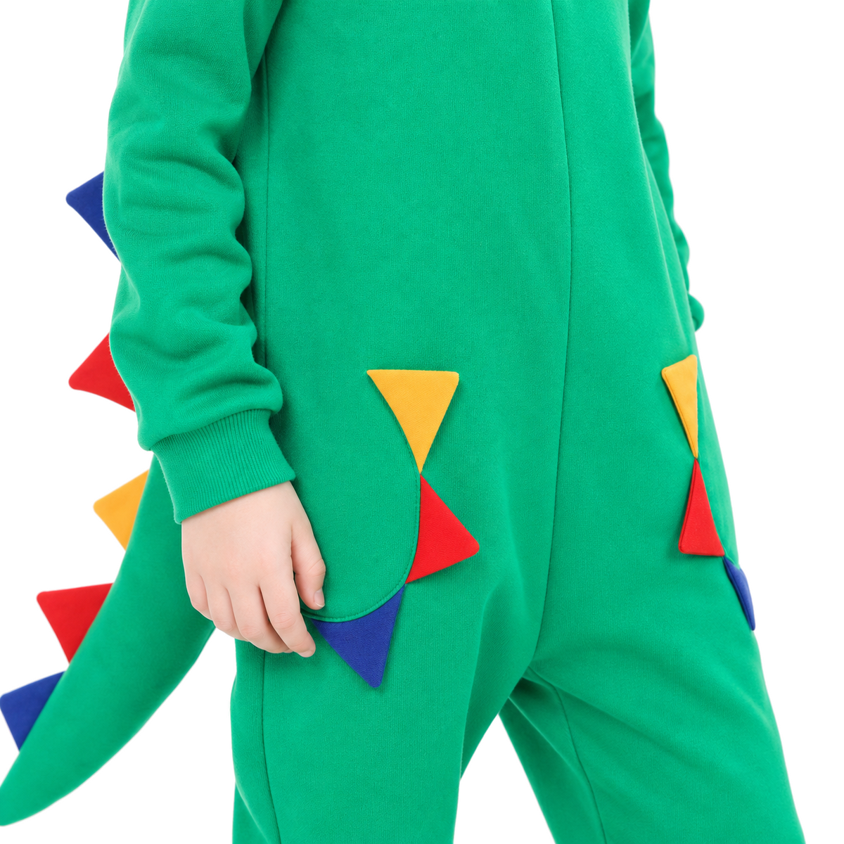 Kids Green Dinosaur Kigurumi Onesie - product detail