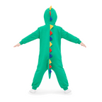 Kids Green Dinosaur Kigurumi Onesie - product detail