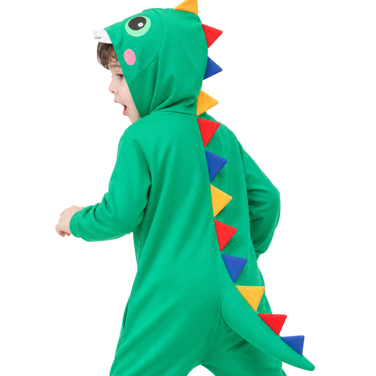 Kids Green Dinosaur Kigurumi Onesie - product detail