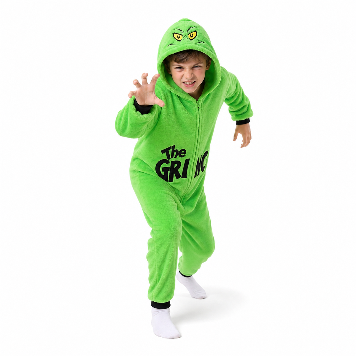Kids Green Monster Kigurumi Onesie product detail 3